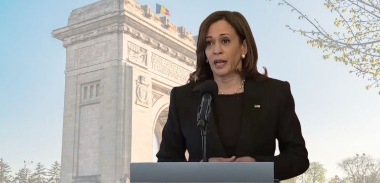 Kamala Harris Meets Romanian President in Bucharest