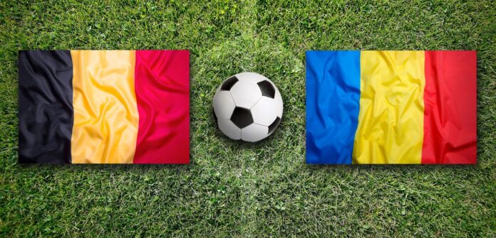 Belgium Romania Belgium and Romanian flags